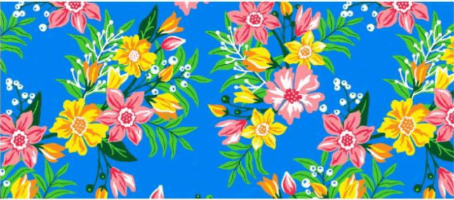 CHITA FLORES ROSA/AMARELO FD ROYAL