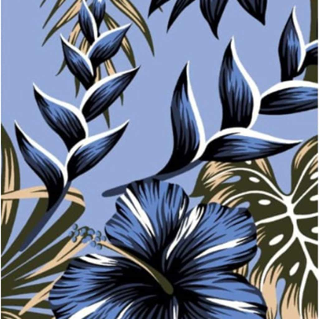 Tricoline Flor de Maio Azul