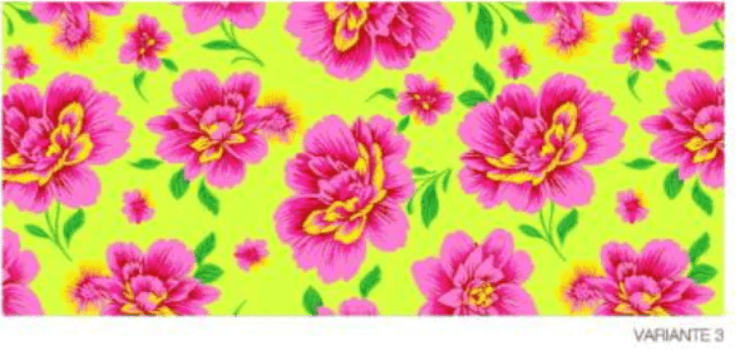 CHITA FLORAL ROSA FD VERDE LIMAO 