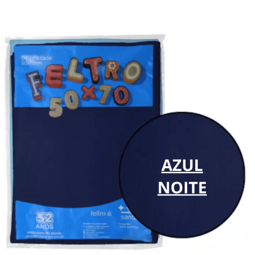 FELTRO 50X70 COR AZUL NOITE