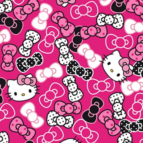 Tricoline Hello Kitty Laços Pink