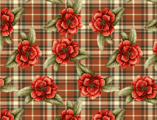TRICOLINE FLORES FD XADREZ