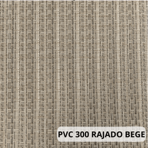 TELA PVC 300 75 RAJADO BEGE