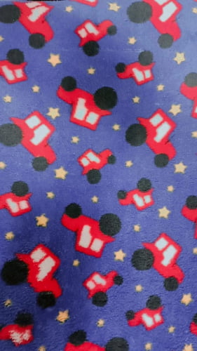 ULTRA SOFT FLEECE CARRINHOS FD AZUL