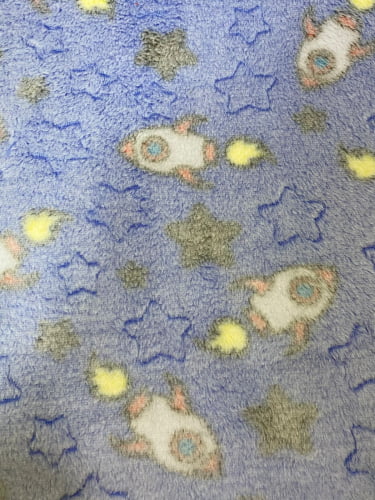 ULTRA SOFT FLEECE GLOW ESTRELAS AZUL
