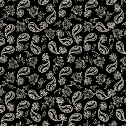FLOR DE LOTUS PRETO 