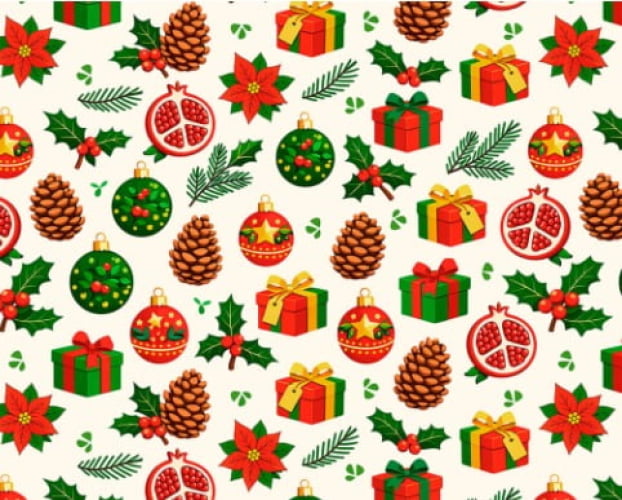TRICOLINE ARRANJOS NATAL FD BRANCO