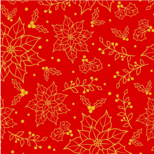 TRICOLINE FOLHAGEM NATAL VERMELHO