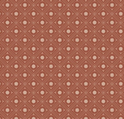 TRICOLINE GEOMETRICO FLORAL FD MARROM