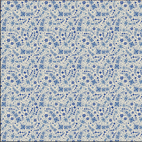 TRICOLINE PAISLEY AZUL 