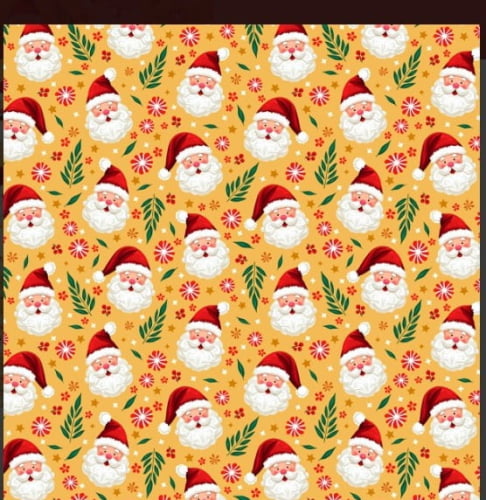TRICOLINE  PAPAI NOEL FELIZ FD AMARELO