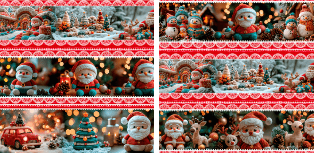 DIGITAL BARRADOS 3D NOEL CROCHE