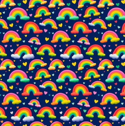 TRICOLINE DIGITAL ARCO IRIS FD AZUL MARINHO