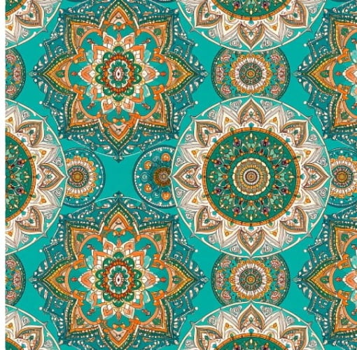 TRICOLINE DIGITAL MANDALA FLORES TIFANY