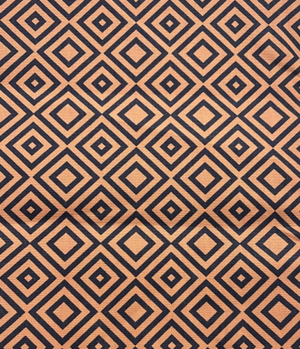 Tricoline Indore Laranja fd Preto