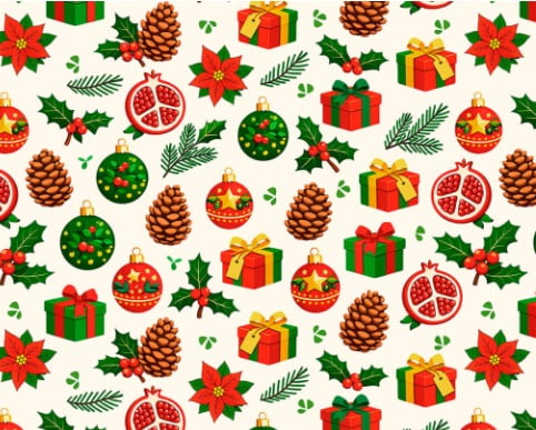 TRICOLINE ARRANJOS NATAL FD BRANCO