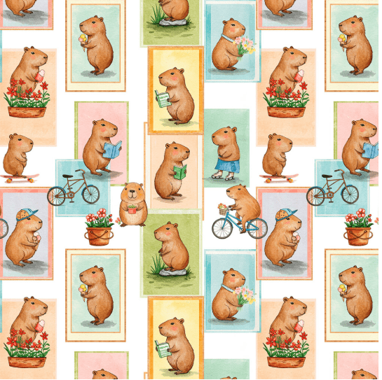 TRICOLINE CAPIVARA SE DIVERTINDO