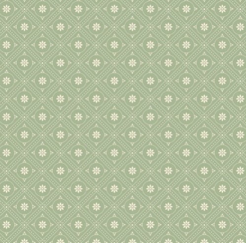 TRICOLINE GEOMETRICO FLORAL FD VERDE ANTIGO