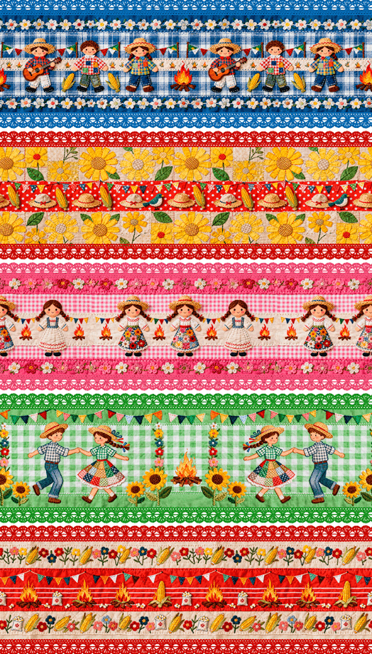 TRICOLINE JUNINO BARRADO  DIVERSOS 