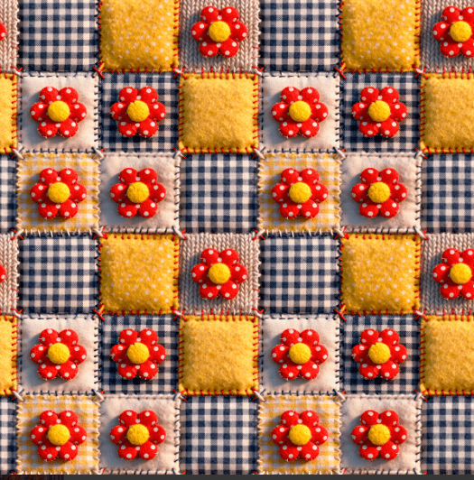 TRICOLINE JUNINO RETALHOS C/FLORES