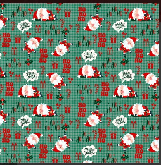 TRICOLINE NATAL HOHOHO XADREZ FD VERDE 