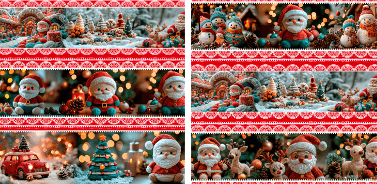 DIGITAL BARRADOS 3D NOEL CROCHE