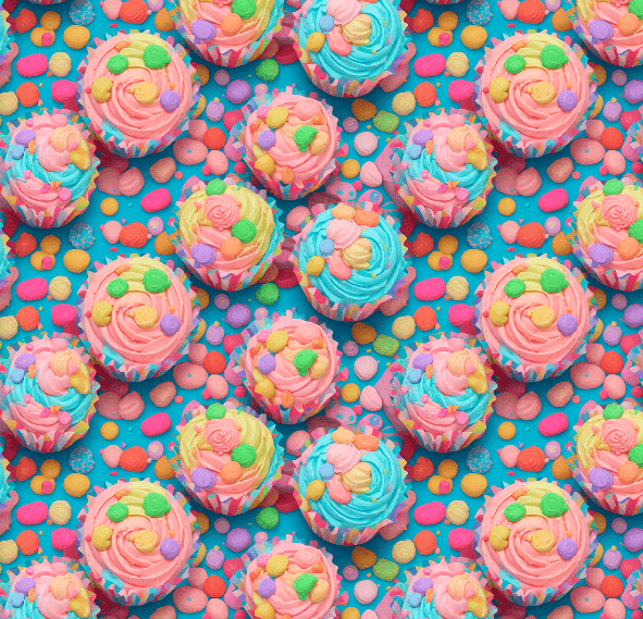 Tricoline 3D Cupcakes 