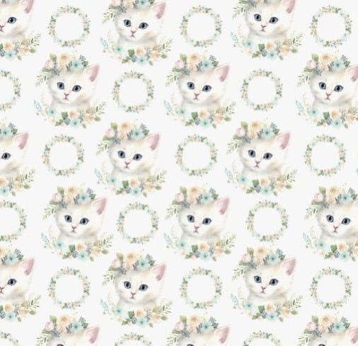 TRICOLINE DIGITAL GATINHOS BRANCOS