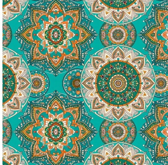 TRICOLINE DIGITAL MANDALA FLORES TIFANY