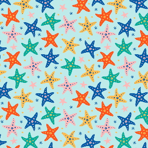 Tricoline Estrelas do Mar Coloridas