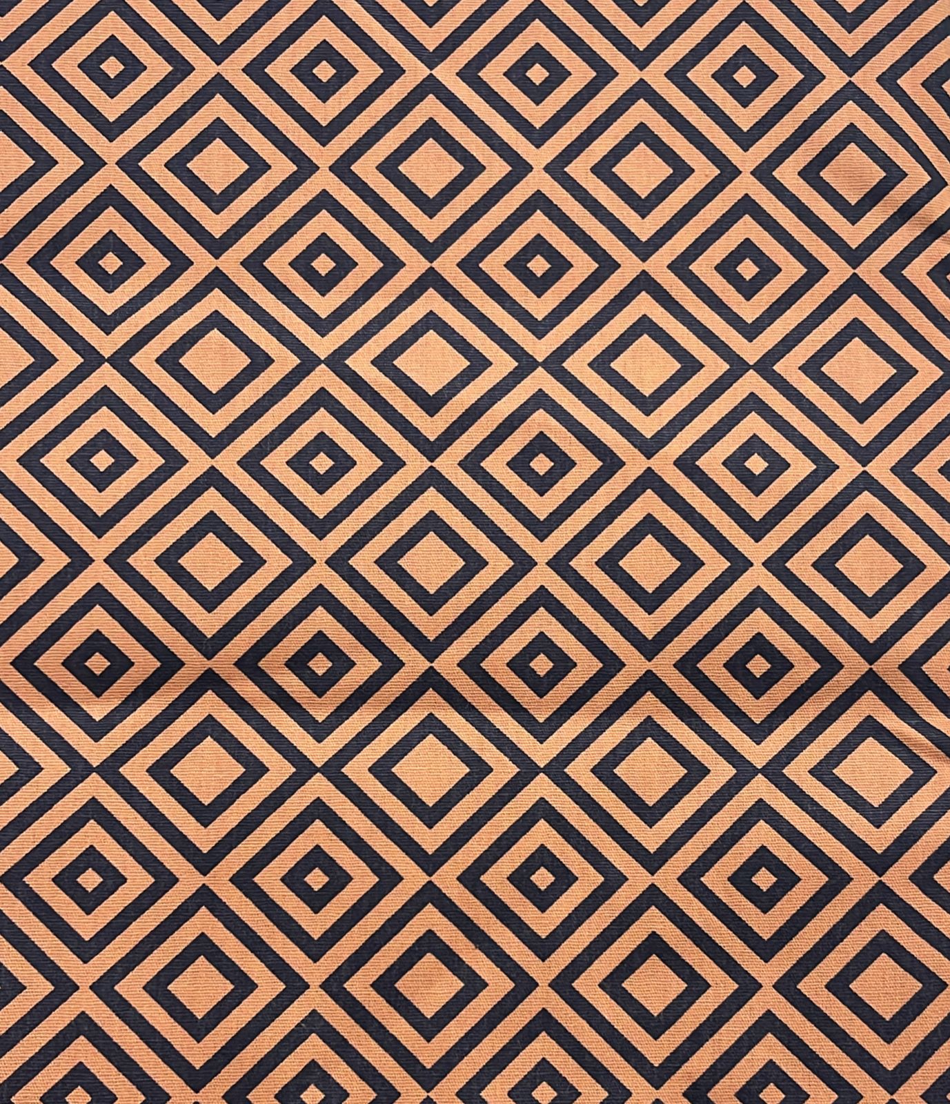 Tricoline Indore Laranja fd Preto