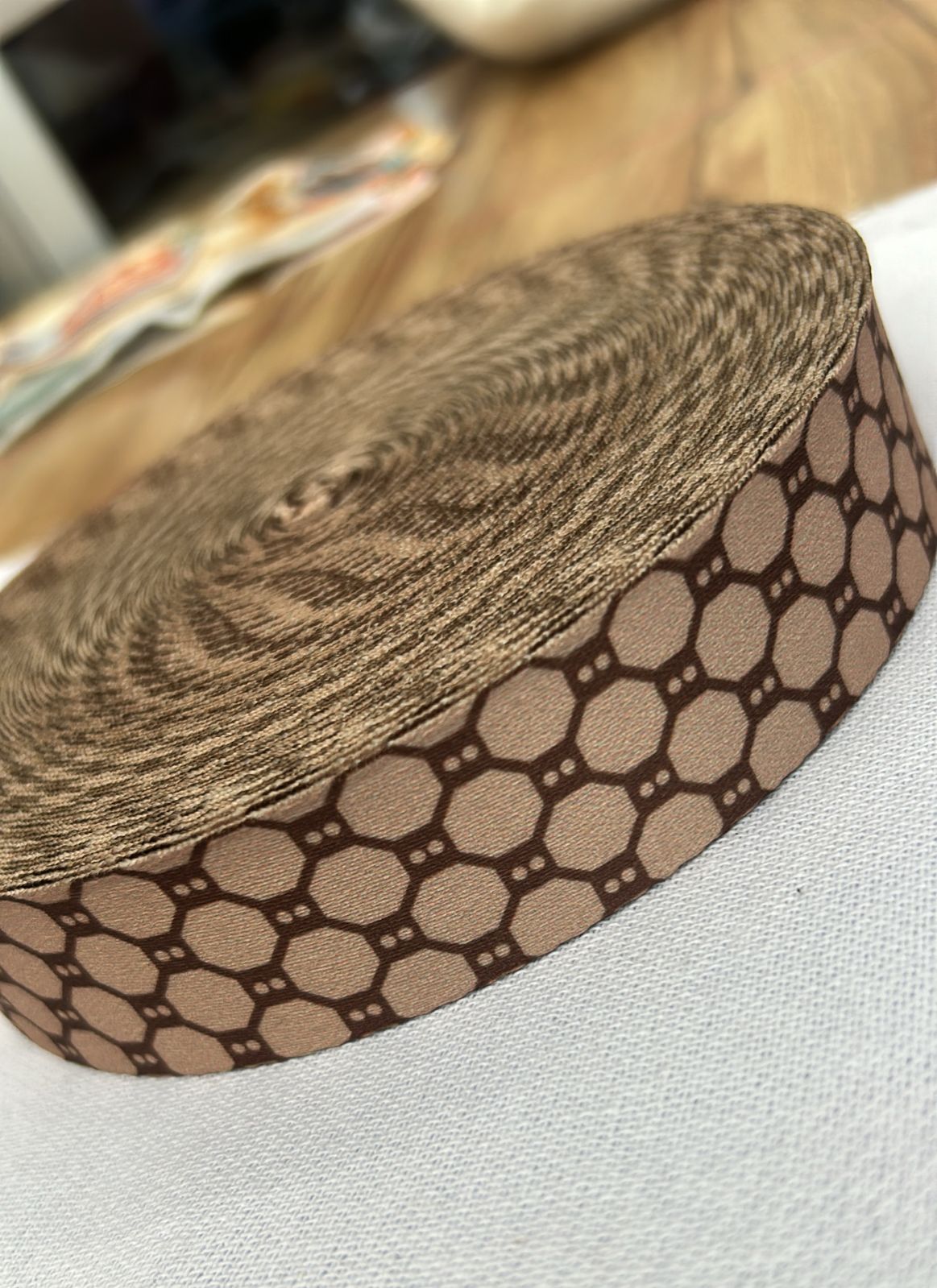 ALÇA ACETINADA 30MM GEOMETRICA